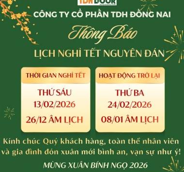 LỊCH NGHỈ TẾT NGUYÊN ĐÁN 2026