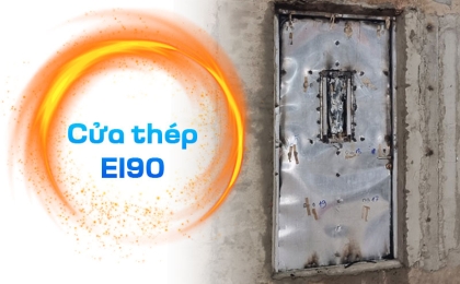 BCTN Cửa thép 1 cánh chống cháy EI90