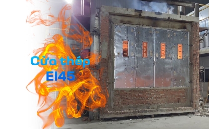 BCTN Cửa thép 4 cánh EI45