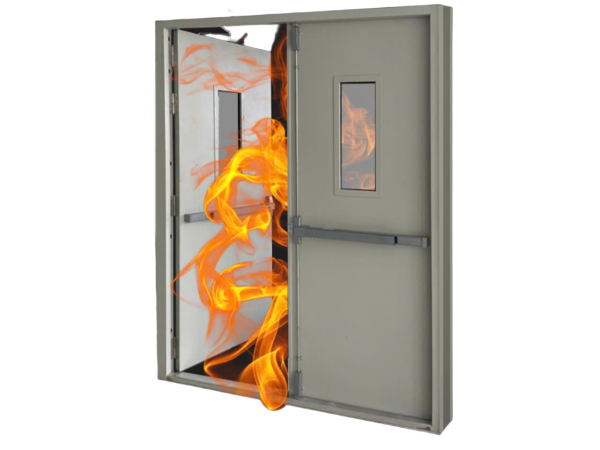 Cửa thép 2 cánh EI60