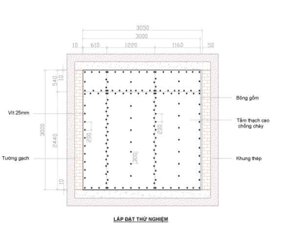 Vách Thạch Cao Chống Cháy EI